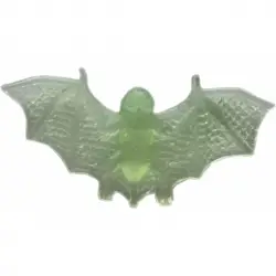 Flagermus Plastik Selvlysende 4 cm - Klar / Gennemsigtig (bat 4 cm Glow-in-the-dark) - Dekoration