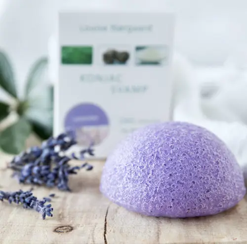 Organic Konjac Lavendel svamp