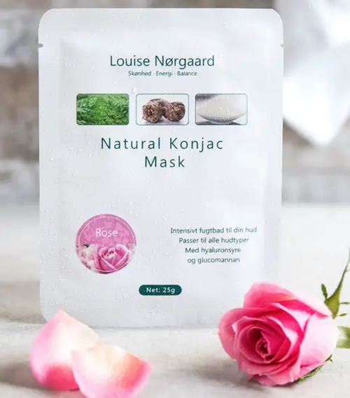 Organic Konjac Rose mask