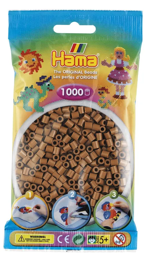 Hama Perler - 1000 stk nougat - Midi (207-76