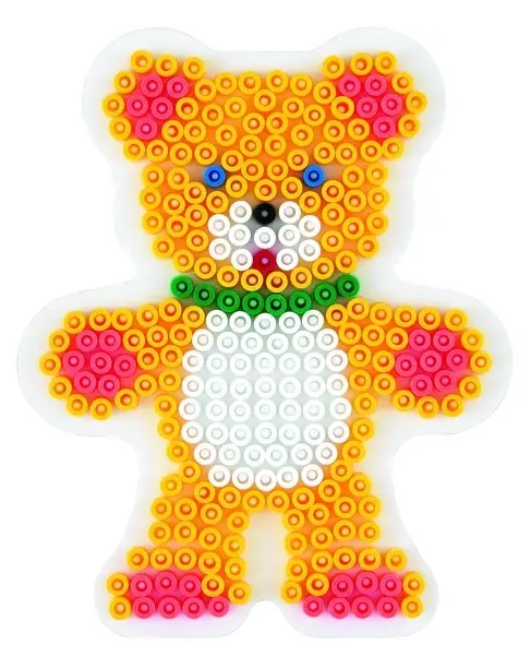 Hama Perleplade Midi - Bamse 13x11 cm Hvid - 1 stk