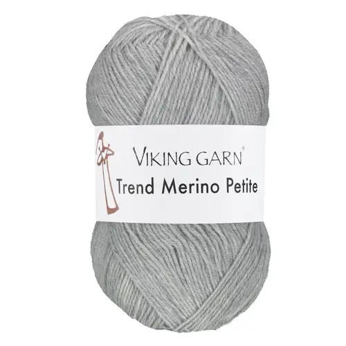 Viking Trend Merino Petite 313 gråmeleret, Merinould, fra Viking