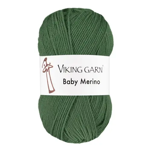 Viking Baby Merino - 234 Grøn, Merinould, fra Viking