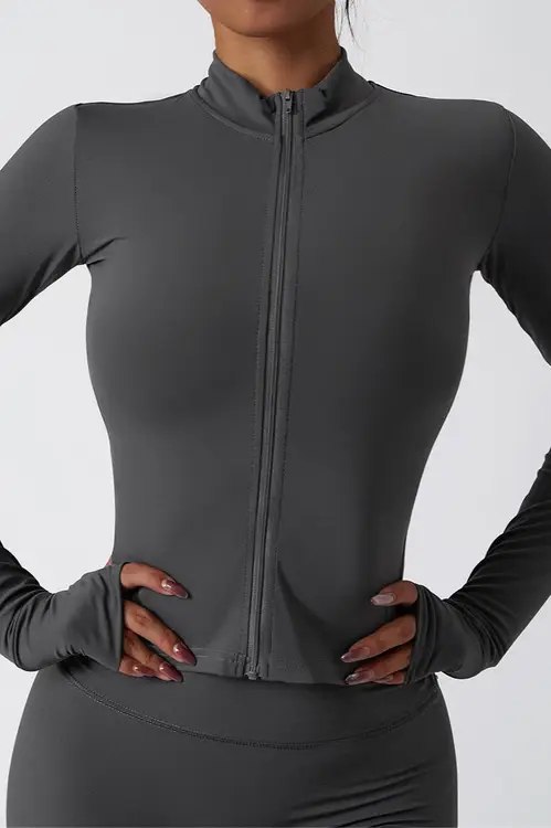 Zip-Up Compression jacket DarkGrey - Small / DarkGrey