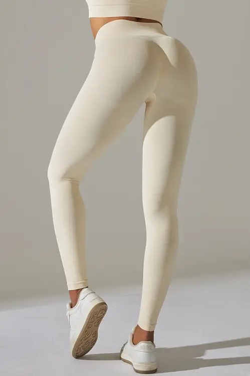 UltraFit scrunch leggings Beige - Small (S) / Beige