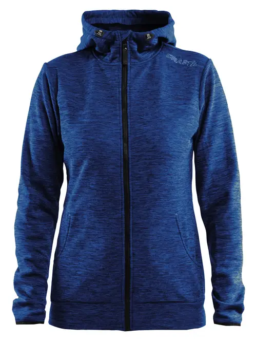 Craft - Leisure Full Zip Hood Kvinder - Deep Melange XS