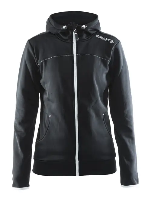 Craft - Leisure Full Zip Hood Kvinder - Black XS