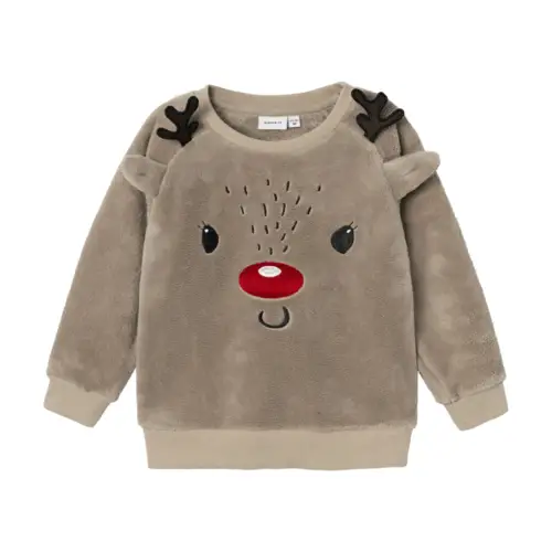 Name it Jul Bluse Reindeer Teddy - name it - Bluser - GladeRollinger.dk