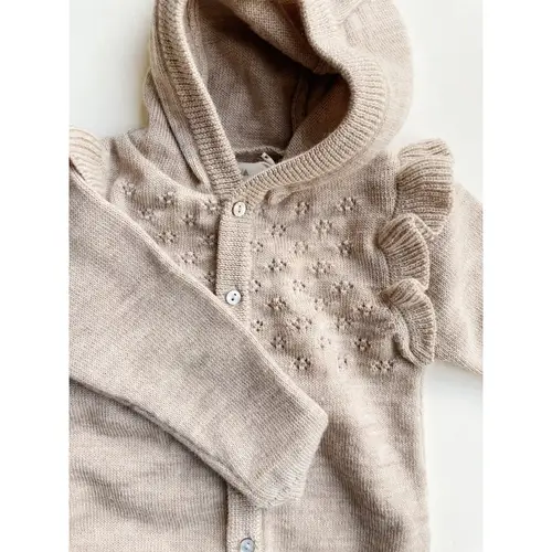 Tomama Onesie, Pointelle Beige Melange, Konges Sløjd