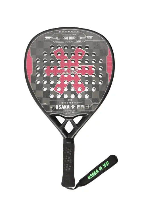 Osaka Pro Tour Power Snap 2023 Padelbat (Maroon/Grey)