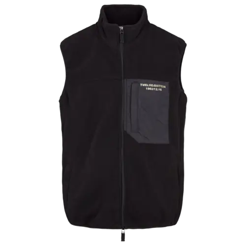 Twelve Sixteen Fleece Vest Sort - Large