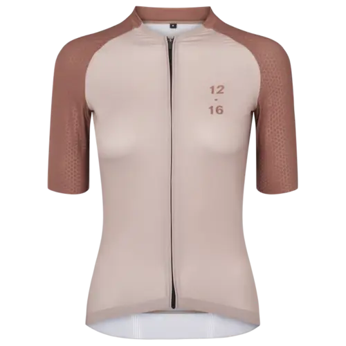 Twelve Sixteen Cykeltrøje Sky Pro Jersey L.Brown/ D. Brown Kvinde Fit - Small / Brown