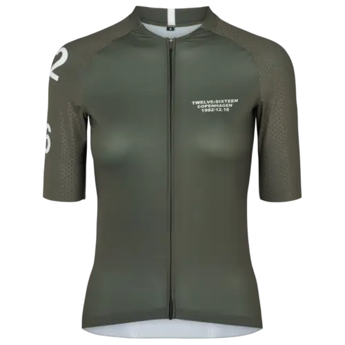 Twelve Sixteen Cykeltrøje Sky Pro Jersey Rilfe Grøn Kvinder Fit - Small