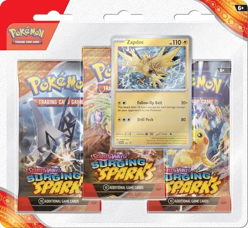 Pokémon Surging Sparks 3-Pack Blister