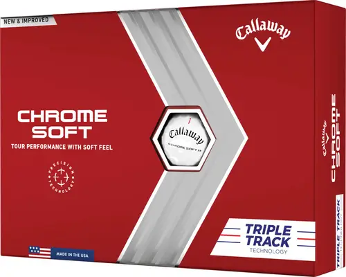 Callaway Chrome Soft Triple Track (2022) Logobolde - Hvid