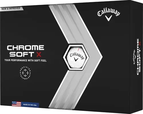 Callaway Chrome Soft X (2022) Golfbolde - White