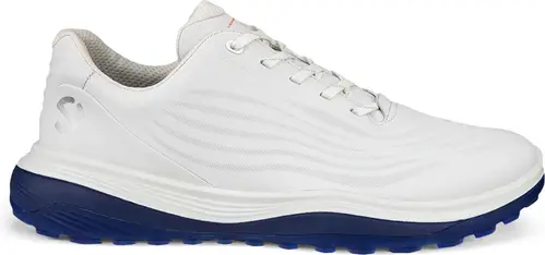 Ecco LT1 Vandtætte Herre Golfsko Uden Spikes - White/Blue - Str. 39 Normal