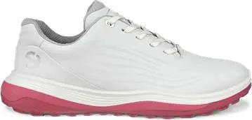 Ecco LT1 Vandtætte Dame Golfsko Uden Spikes - White/Bubblegum - Str. 37 Normal