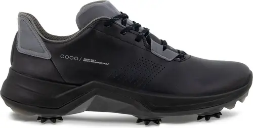 Ecco Biom G5 Vandtætte Herre Golfsko Med Spikes - Black/Steel - Str. 46 Normal