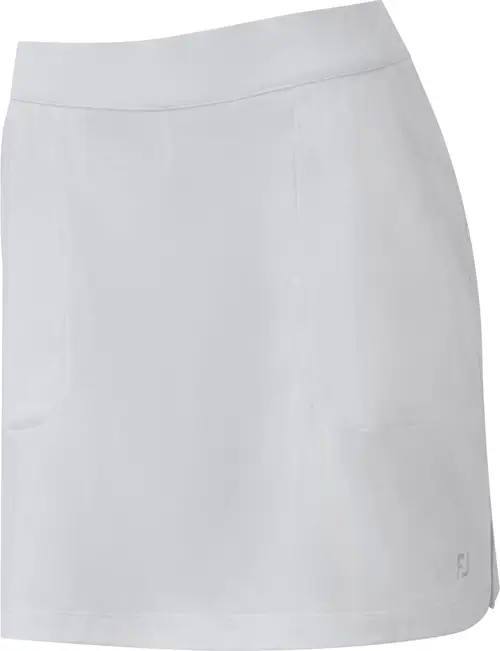 Footjoy Interlock Solid Skort - Regular Dame Nederdel - White - Str. L / Normal