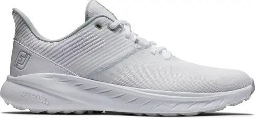 Footjoy Flex (2024) Herre Golfsko Uden Spikes - White/Grey - Str. 39 Normal