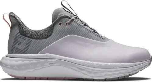 Footjoy Quantum Vandtætte Dame Golfsko Uden Spikes - White/Grey/Pink - Str. 35 Normal