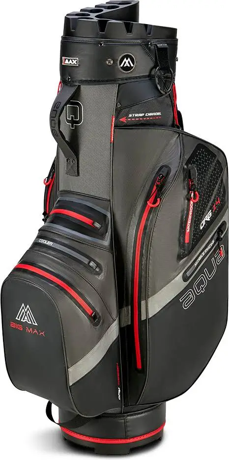 Big Max Aqua Silencio 4 Vandtæt Vognbag - Charcoal/Red