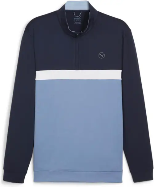 Puma Pure Colorblock (2024) Herre Pullover - Deep Navy/Zen Blue - Str. M