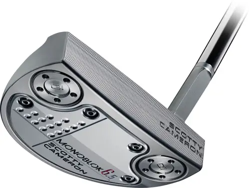 Scotty Cameron MONOBLOK 6.5 (2022) Slant Neck Herre Putter - Chrome - Højre - Str. 34" - Scotty Cameron Pistolero Plus Standard Sort/Grå