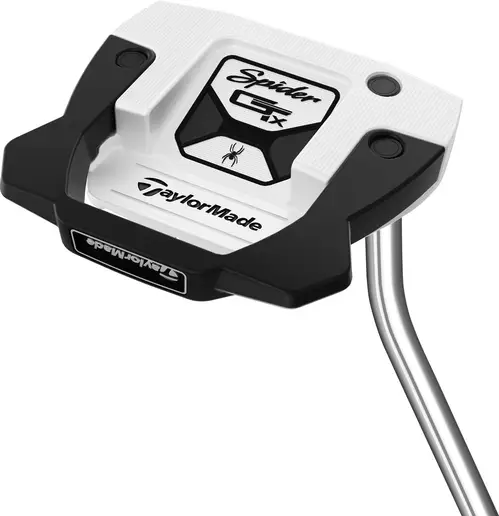 Taylormade Spider GTX Single Bend Neck Herre Putter - White - Højre - Str. 33" - Taylormade Pistol GTR 1.0 (2023) 1.0 Grå/Hvid