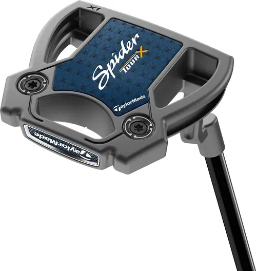 Taylormade Spider Tour X Plumber Neck Putter - Børstet Stål - Højre - Str. 34" - Taylormade Pistol GT 1.0 (2023) 1.0 Hvid/Sort