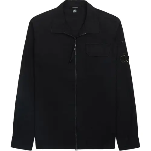 C.p. Company - Gabardine Zipped Overshirt