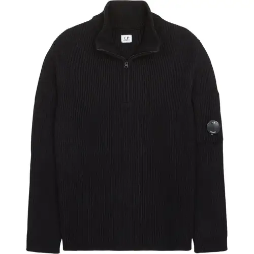 C.p. Company - Cotton Half-Zip Strik