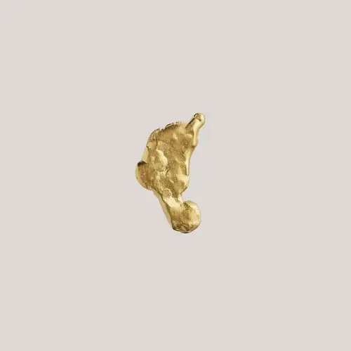 Golden splash earring, Ørestik forgyldt