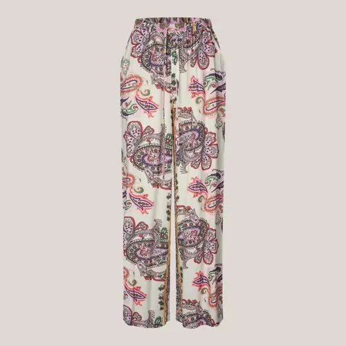 RitaLL Pants, multifarvede bukser med paisley print