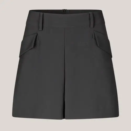 Fique Mini black skirt, sort kort nederdel