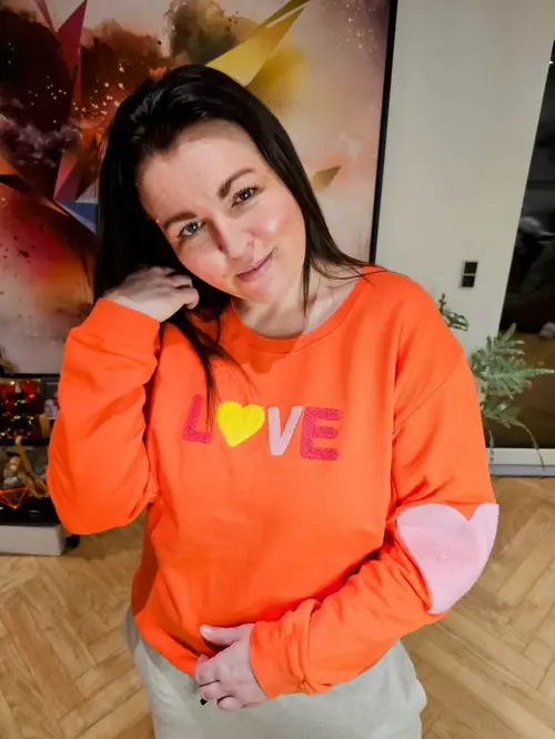 Love Sweater Orange XS