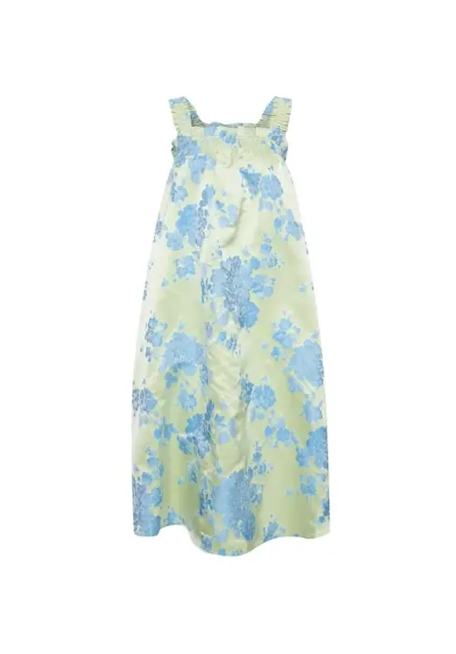 Ixrumlie Dress Green Tea Flower Print 34