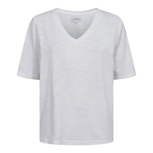 Ulla Ss Vneck Tshirt White L