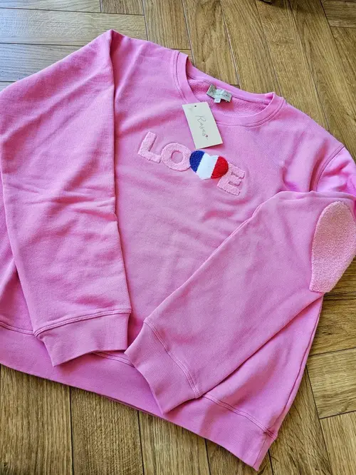 Sweat Shirt Love Bubblegum French XS