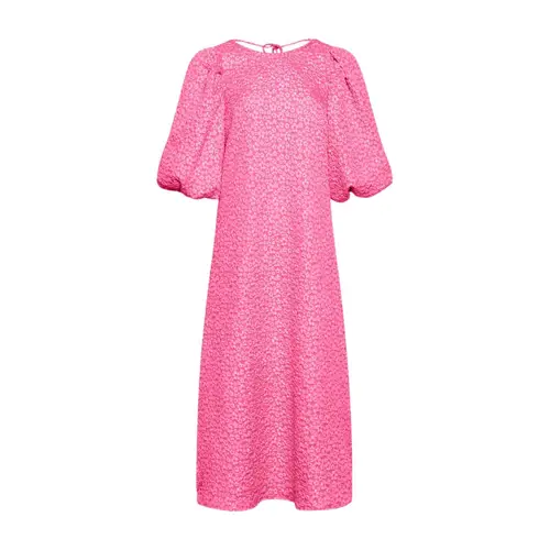 Reno Pastis Long Dress Bright Pink XS