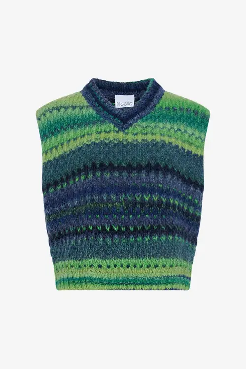 Gio Knit Vest Green Mix XS/S