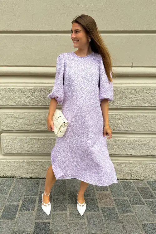 Reno Pastis Long Dress Lilac XS