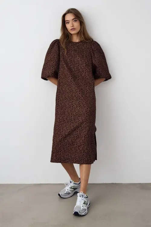 Reno Pastis Long Dress Chocolate S