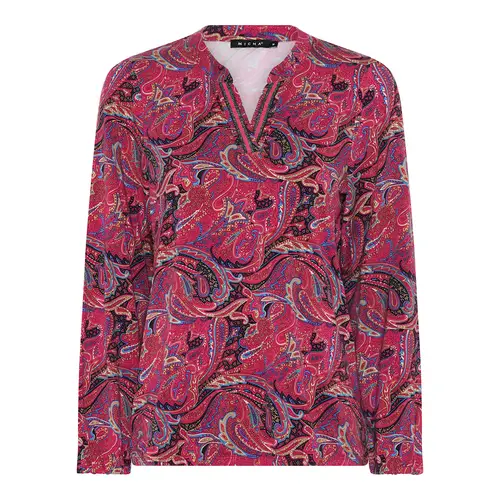 Micha Winter Paisley Jersey med v-hals