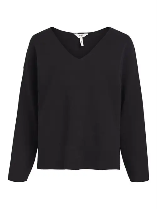 Object - Reynard V-Neck Pullover - Sort