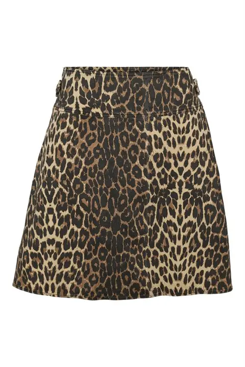 FORUDBESTILLING (SLUT NOV) Prepair - Magnolia Skirt - Leopard