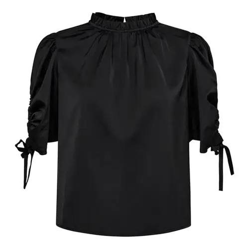 Co' Couture - Adna Puff Blouse - Black