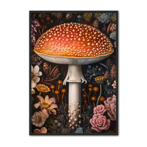 Plakat med Svampe Plakat 34 21 x 29,7 cm (A4)