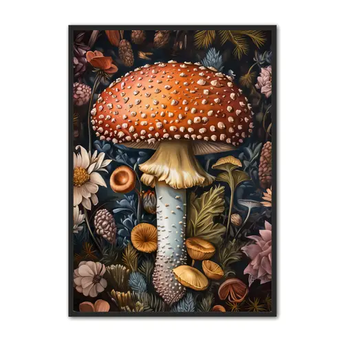 Plakat med Svampe Plakat 35 21 x 29,7 cm (A4)